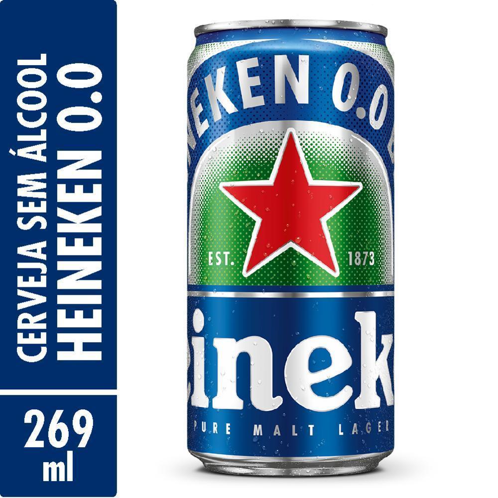Cerveja Heineken Zero Lata 269ml