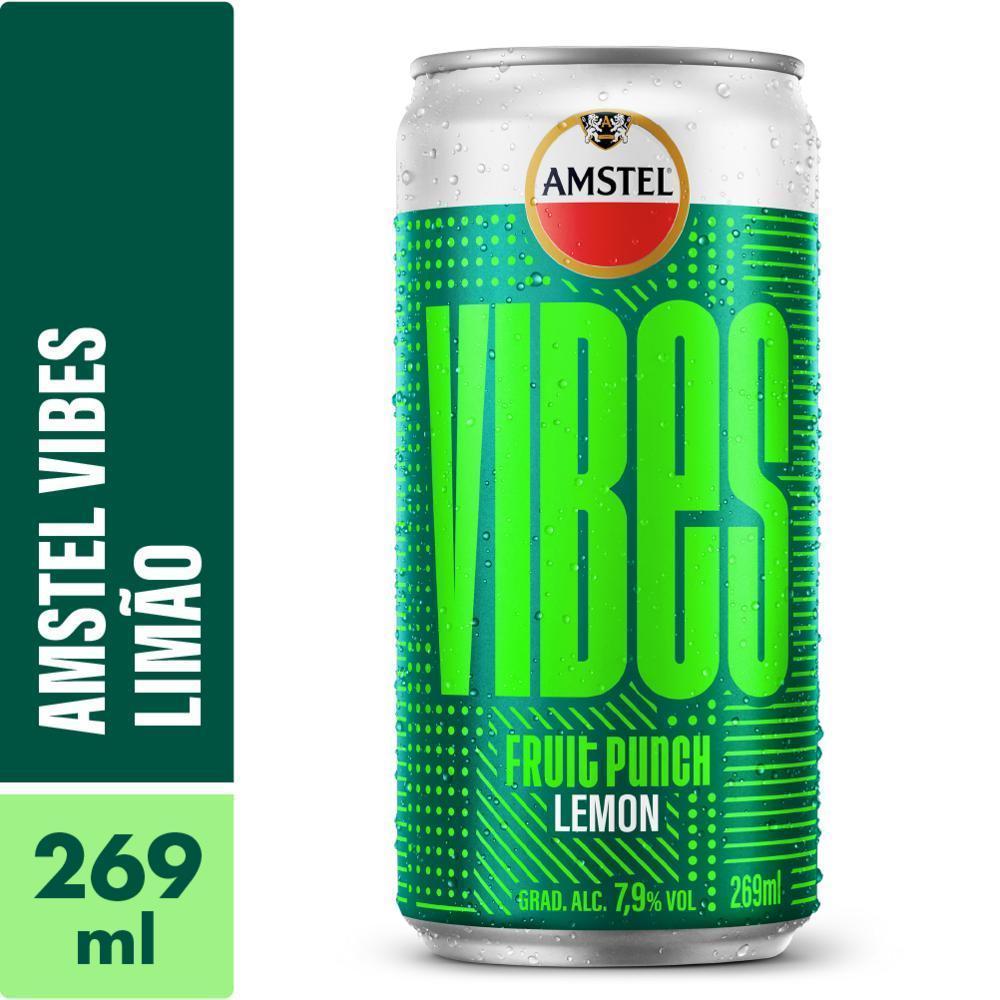 Cerveja Amstel Vibes Limão Lata 269ml