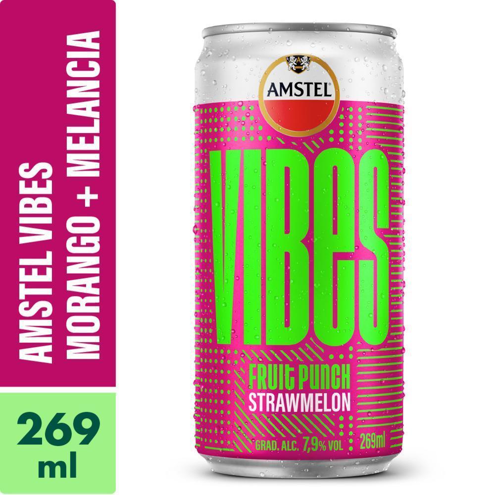 Cerveja Amstel Vibes Morango e Melancia Lata 269ml
