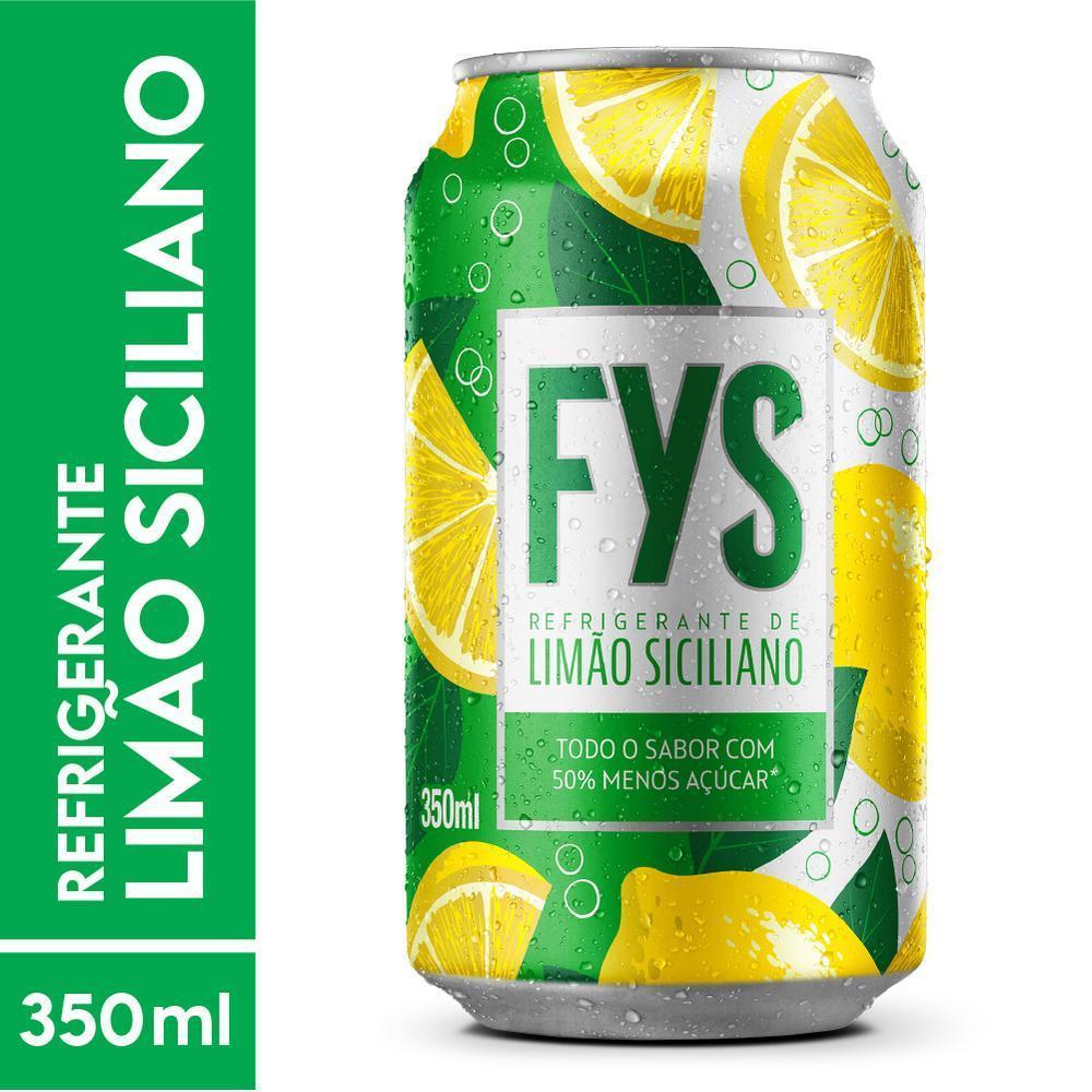 Refrigerante FYs Limão Siciliano Lata 350ml