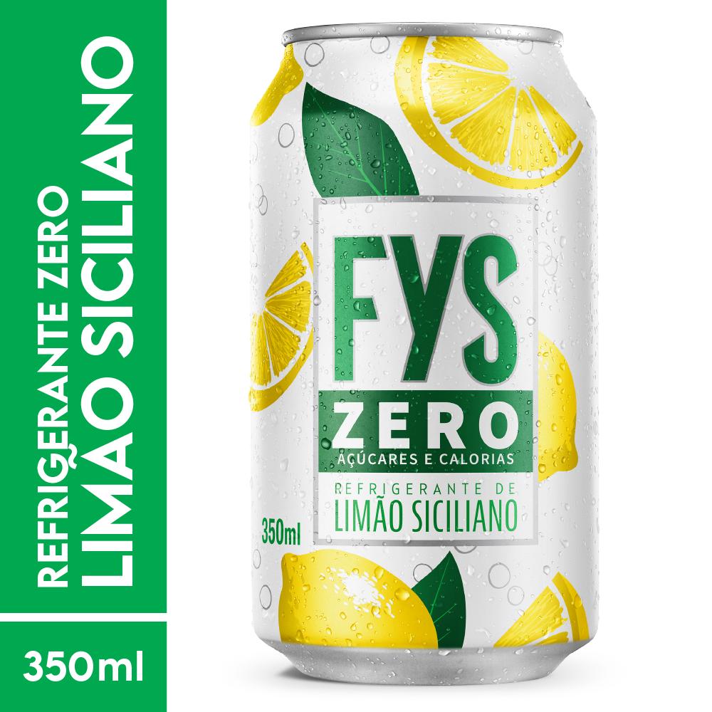 Refrigerante FYs Limão Siciliano Zero Lata 350ml