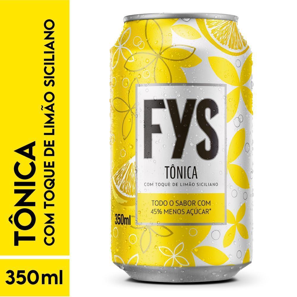 Água Tônica FYs Com Toque Limão Siciliano Lata 350ml