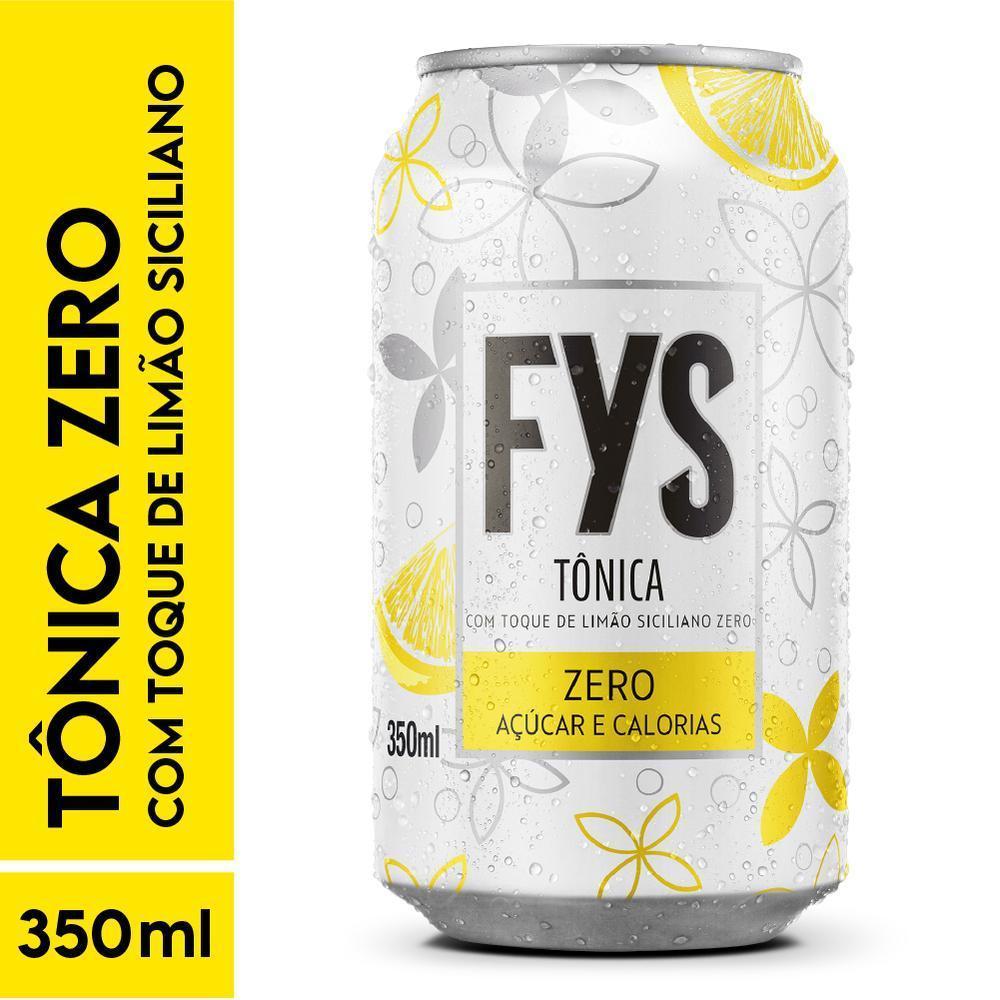 Água Tônica FYs Com Toque Limão Siciliano Zero Lata 350ml