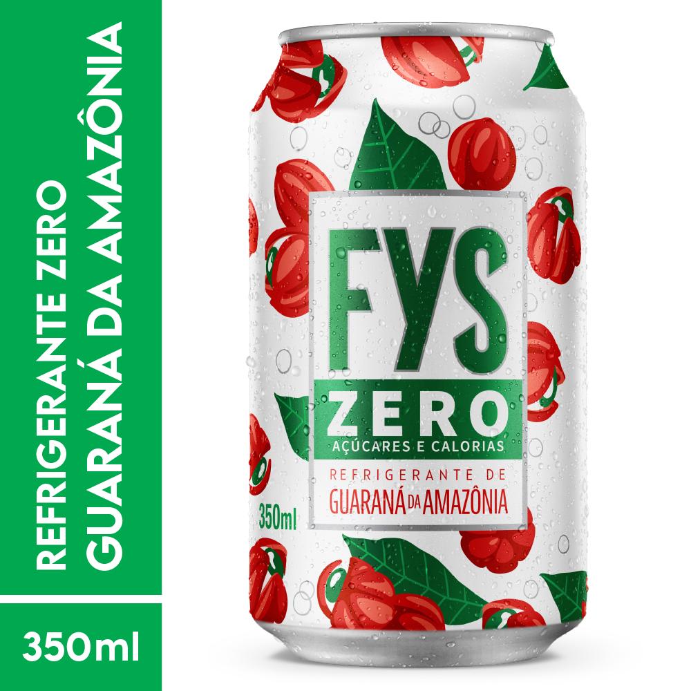 Refrigerante FYs Guaraná Zero Lata 350ml