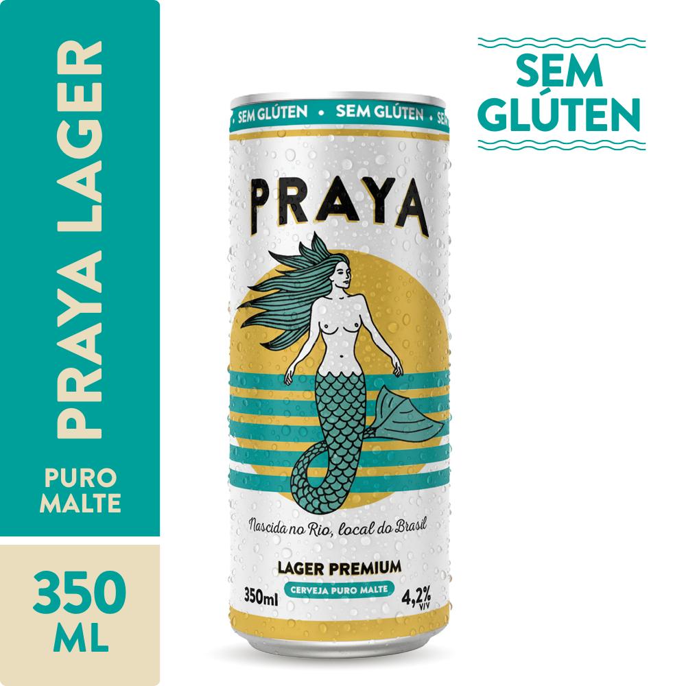 Cerveja Praya Lager Lata 350ml